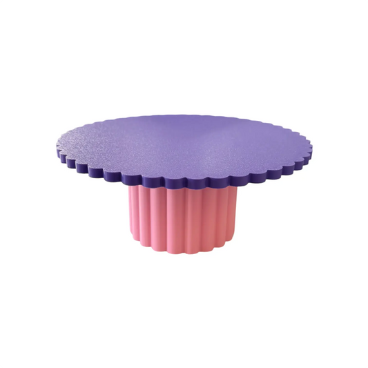 DECORATIVE SMALL CAKE STAND PURPLE AND PINK Millees