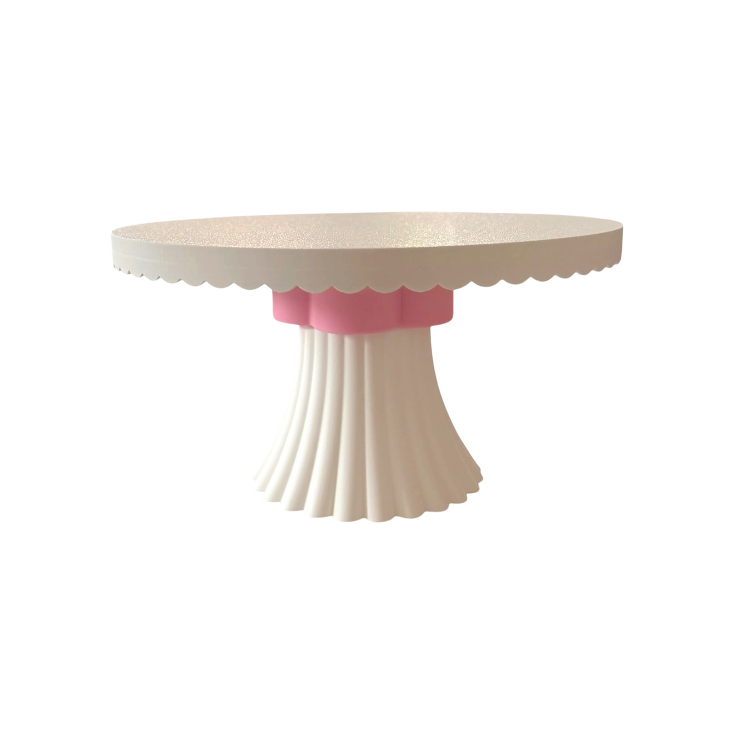 DECORATIVE CAKE STAND PETAL EDGE FLUTED BASE