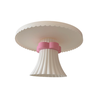 DECORATIVE CAKE STAND PETAL EDGE FLUTED BASE