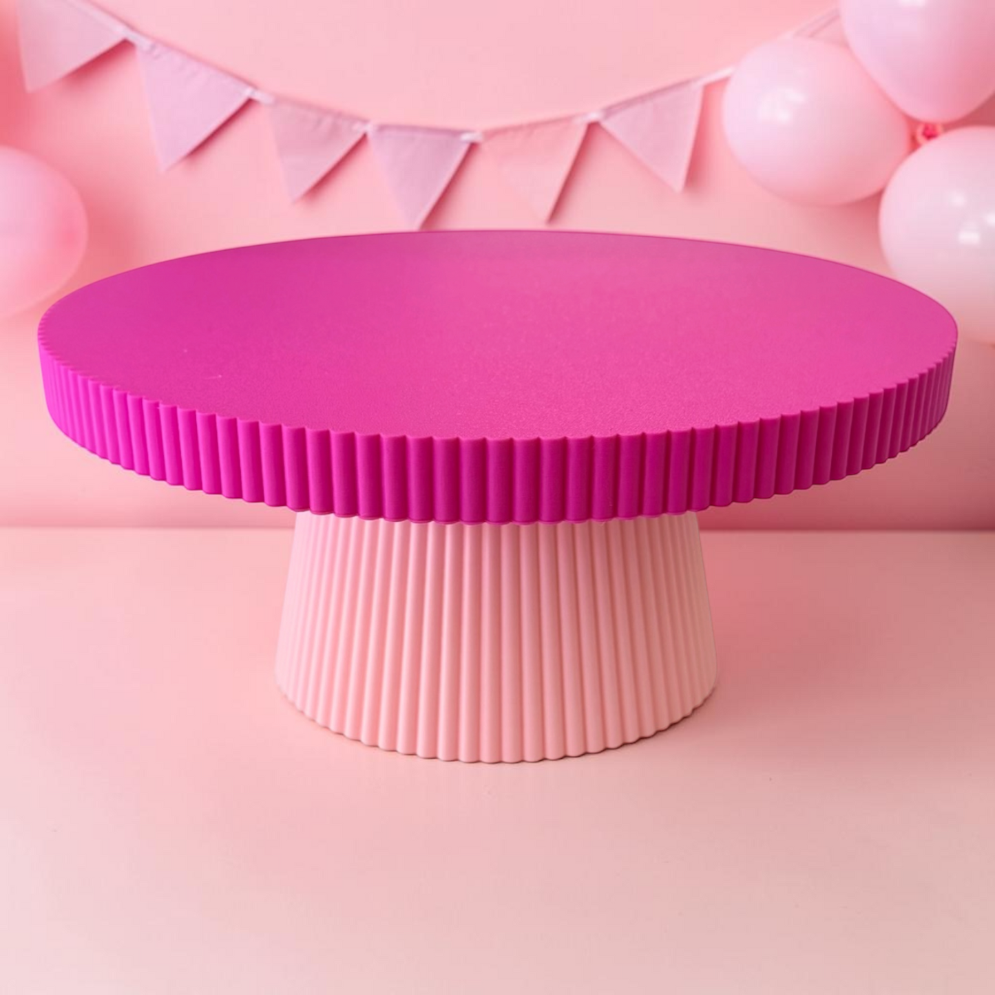 DECORATIVE CAKE STAND RASPBERRY AND PINK