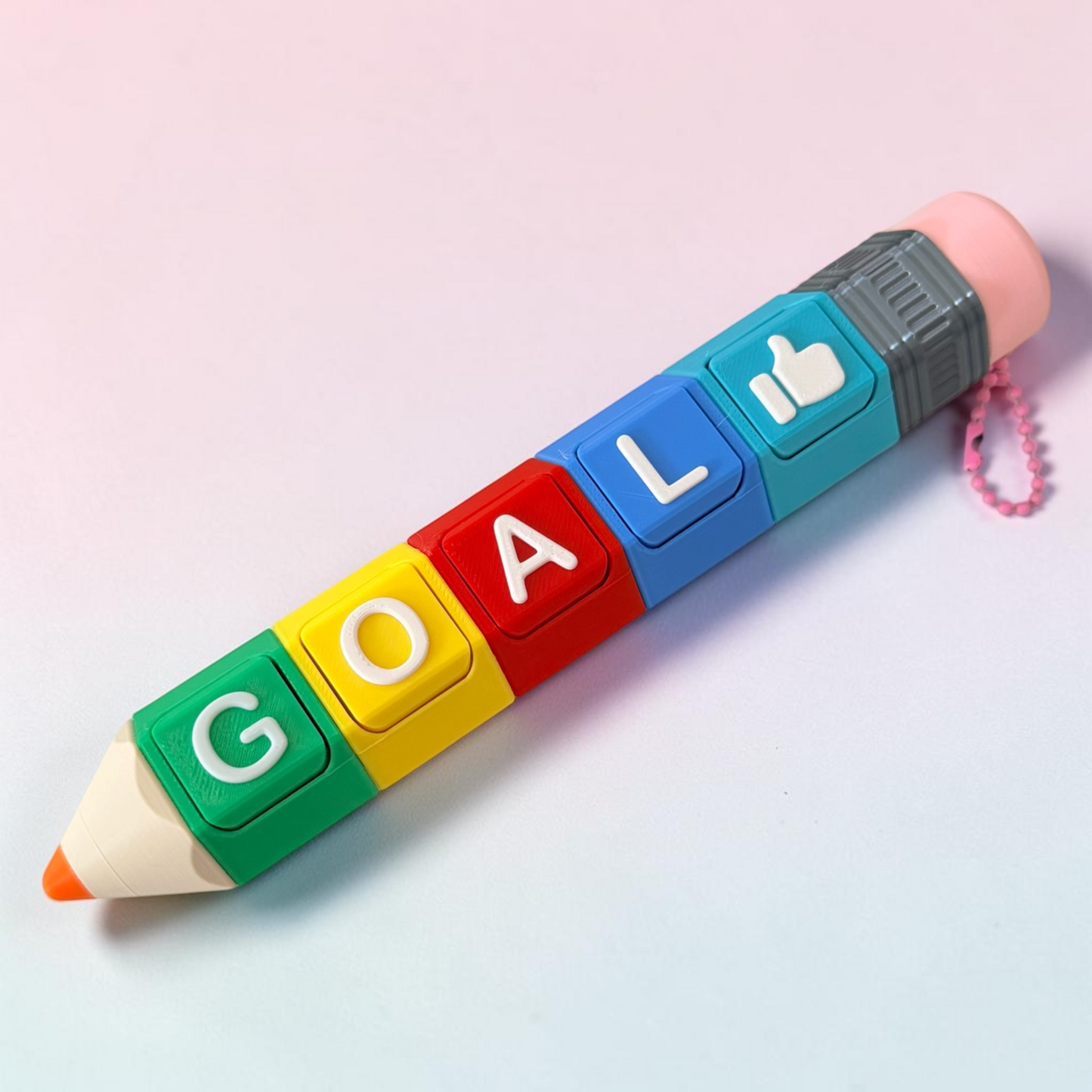 PENCIL FIDGET CLICKER FIDGET TOY - Fidgets with Keychain Loop