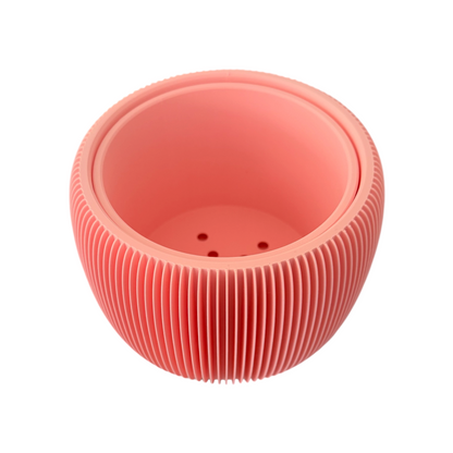 RETRO RIBBED PLANTER PINK MILKSHAKE LARGE