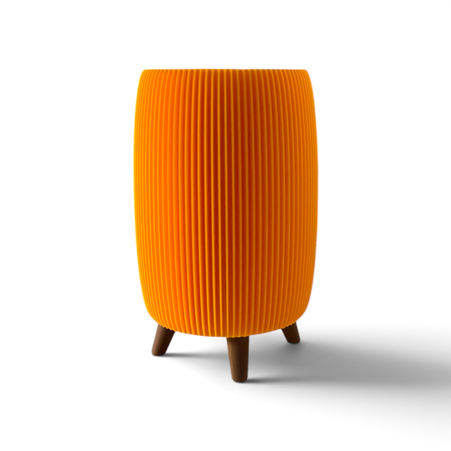 RETRO RIBBED TALL PLANTER SUNFLOWER