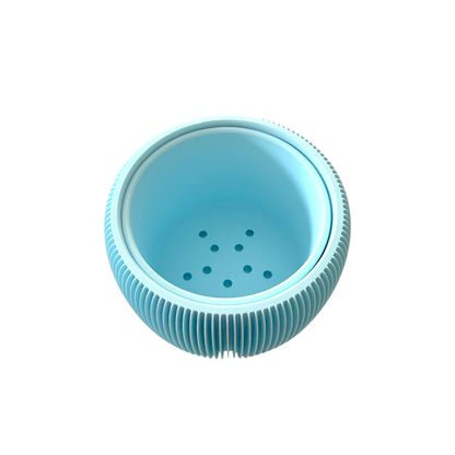 RETRO RIBBED PLANTER BABY BLUE  MEDIUM