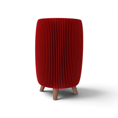 RETRO RIBBED PLANTER MAROON TALL