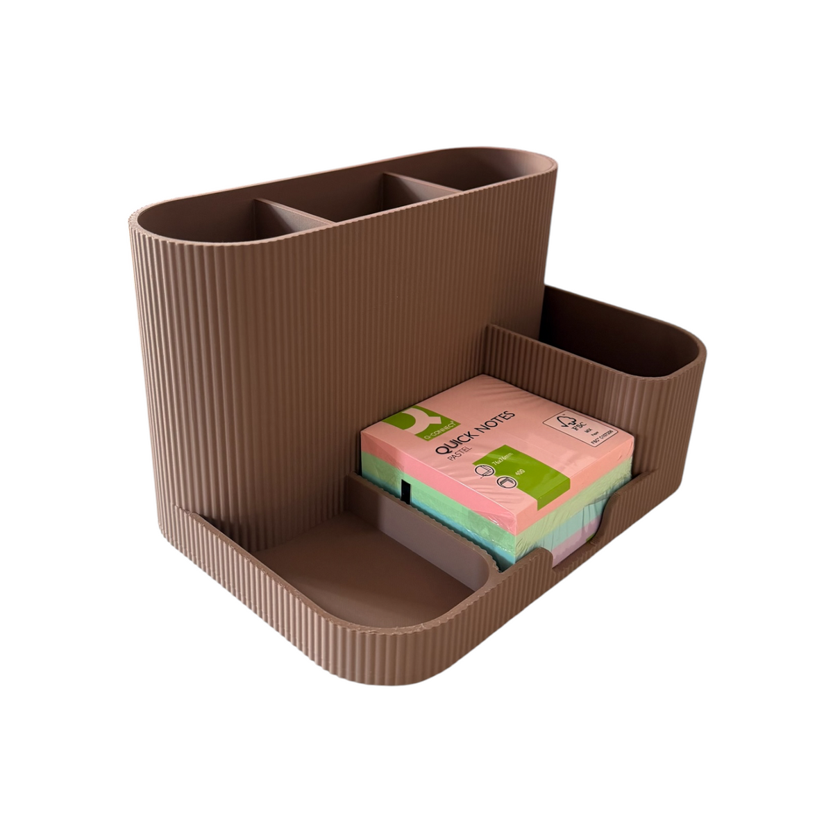 DESK ORGANISER/STICKY NOTE HOLDER COFFEE