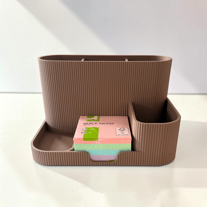 DESK ORGANISER/STICKY NOTE HOLDER COFFEE