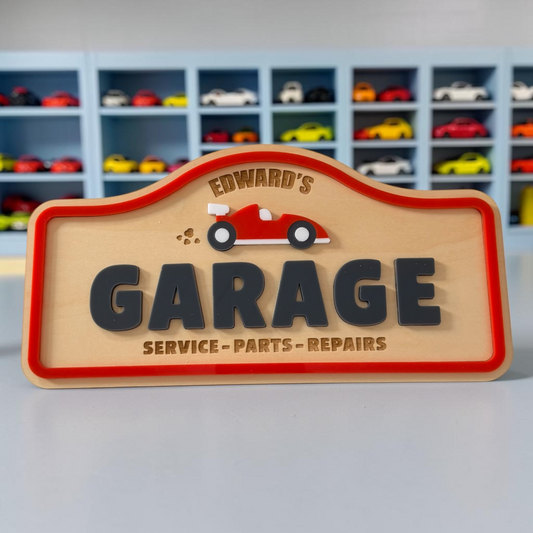 PERSONALISED GARAGE PLAY SIGN