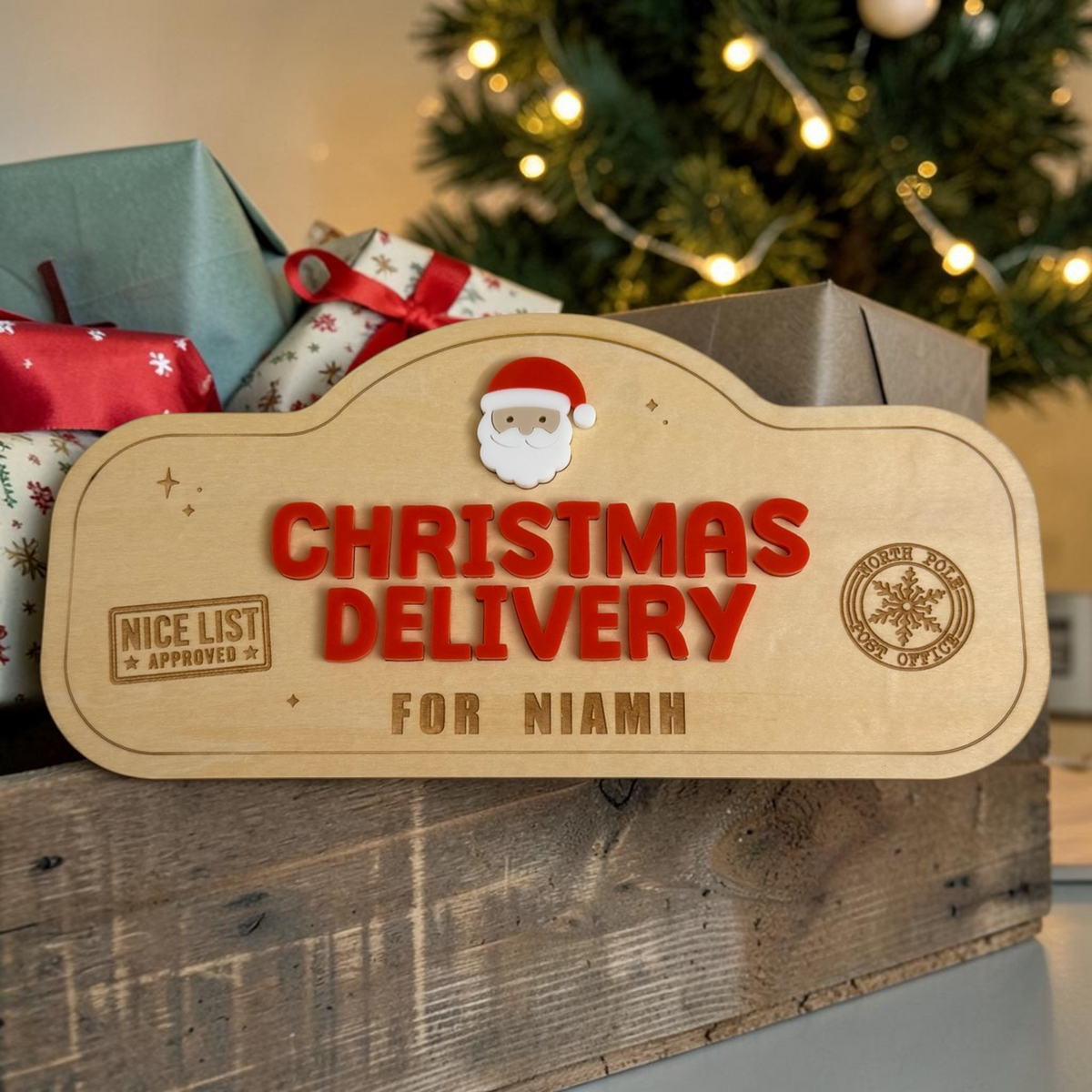 PERSONALISED CHRISTMAS DELIVERY SIGN